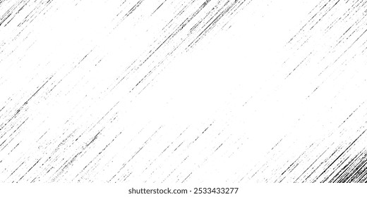 Vetor de textura de fundo urbano Grunge arranhado. Preto isolado sobre fundo branco. Sobreposição de textura de grão de tinta pulverizada sutil.