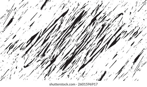 Scratched Grunge Urban Background Texture Vector. Dust Overlay Distress Grainy Grungy Effect. Distressed Backdrop Vector Illustration. Isolated Black on White Background. EPS 10.