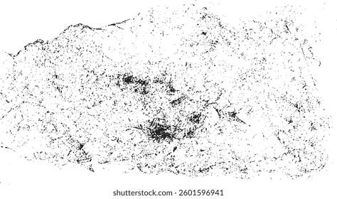 Scratched Grunge Urban Background Texture Vector. Dust Overlay Distress Grainy Grungy Effect. Distressed Backdrop Vector Illustration. Isolated Black on White Background. EPS 10.