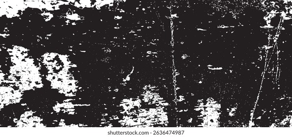 Scratched Grunge Urban Background Texture Vector. Dust Overlay Distress Grainy Grungy Effect. Distressed Backdrop Vector Illustration. Isolated Black on White Background. EPS 10.