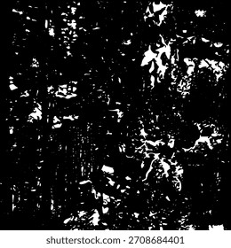 Texturvektor mit zerkratztem farbigem Hintergrund. Staubüberlagerung Stress körnigen grungy Effekt. Distressed-Vektorgrafik. Weiß auf schwarzem Hintergrund. Vintage. 