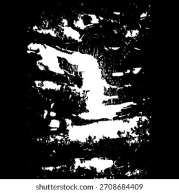 Vector de textura de fondo urbano grunge rayado. Efecto granuloso de la angustia de la superposición de polvo. Ilustración vectorial angustiada. Blanco sobre fondo negro. Antiguas. 