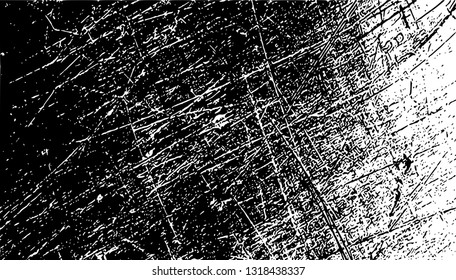 Scratched metal background. Vector illustration.
