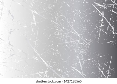 Scratched metal chrome silver texture vector icon set collection. Shiny brushed vector metallic gradient icon grunge background silver for banner, label, medal. Silver gradient for banner, award