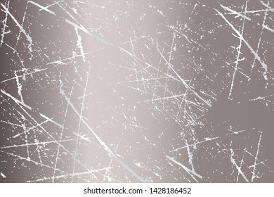 Scratched metal chrome silver texture vector icon set collection. Shiny brushed vector metallic gradient icon grunge background silver for banner, label, medal. Silver gradient for banner, award