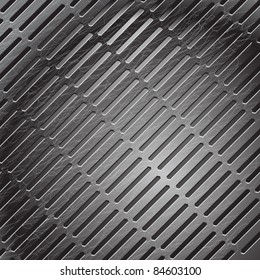 Scratched metal net background