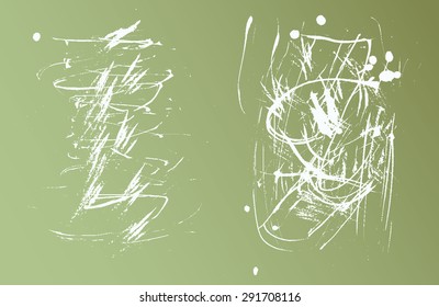 Scratched metal texture. Vectors.