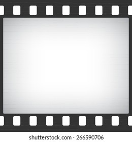 Scratched Old Film Stripe Frame abstract background