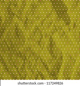 scratched paper with polka dot pattern