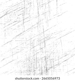 Fundo sem costura de textura de superfície arranhada. Linhas abstratas finas e padrões de angústia. Ideal para pôsteres, efeitos vintage e design gráfico.