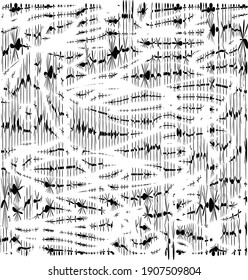 Scratched texture. Grunge texture. The background is black and white. Vector illustration