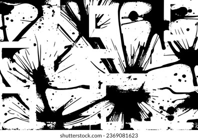 Scratched texture vector of urban background in Grunge style. A layer of dust creates a grainy rough effect. Problematic background Vector illustration