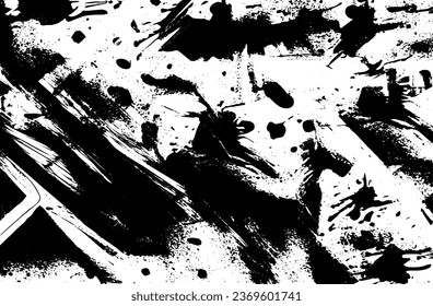 Vector de textura escrachado de fondo urbano en estilo Grunge. Una capa de polvo crea un efecto áspero y granulado. Ilustración del vector de fondo problemático