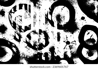 Vector de textura escrachado de fondo urbano en estilo Grunge. Una capa de polvo crea un efecto áspero y granulado. Ilustración del vector de fondo problemático