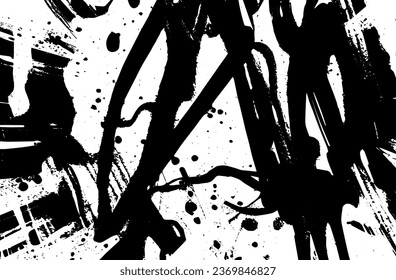 Vector de textura escrachado de fondo urbano en estilo Grunge. Una capa de polvo crea un efecto áspero y granulado. Ilustración del vector de fondo problemático