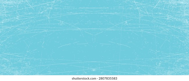 Scratched turquoise grunge background featuring distressed, worn texture and subtle vignette. Ideal for web design, posters, banners, overlays and vintage or retro creative projects seeking a rough, aged look.