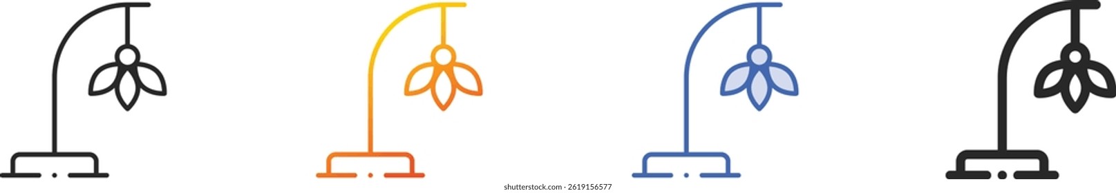 scratcher icon.Thin Linear, Gradient, Blue Stroke and bold Style Design Isolated On White Background