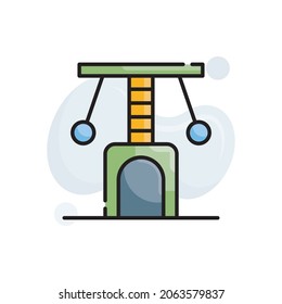 Scratcher Vector filled outline Icon Design illustration. Veterinary Symbol on White background EPS 10 File