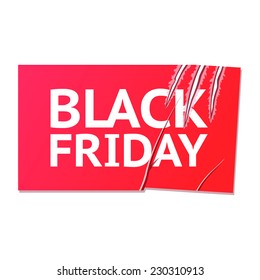 scratches black Friday sticker