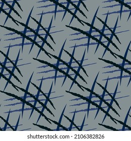 Scratches seamless pattern. Grunge texture. Horror design. Repeated texture in doodle style for fabric, wrapping paper, wallpaper, tissue. Vector illustration.