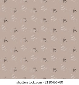 Scratches seamless pattern. Grunge texture. Old design. Repeated texture in doodle style for fabric, wrapping paper, wallpaper, tissue. Vector illustration.