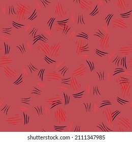 Scratches seamless pattern. Grunge texture. Old design. Repeated texture in doodle style for fabric, wrapping paper, wallpaper, tissue. Vector illustration.