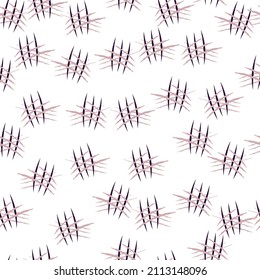 Scratches seamless pattern. Grunge texture. Horror design. Repeated texture in doodle style for fabric, wrapping paper, wallpaper, tissue. Vector illustration.