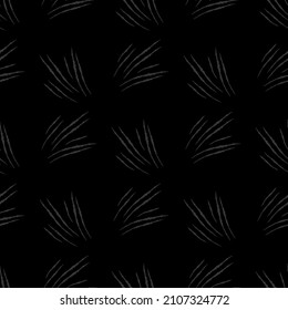 Scratches of seamless pattern. Hand drawn horror background . Repeated texture in doodle style for fabric, wrapping paper, wallpaper, tissue. Vector illustration.