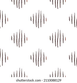 Escrates de un patrón sin fisuras. La mano dibujó el trasfondo del horror. Textura repetida en forma de doodle para tela, papel envolvente, papel pintado, tejido. Ilustración vectorial.