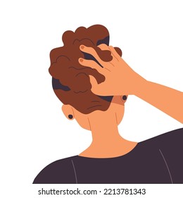 Scratching His Head Vector Stock Illustrations – 446 Scratching His Head  Vector Stock Illustrations, Vectors & Clipart - Dreamstime