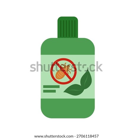 Scratching Head with Lice. Lice infection concept