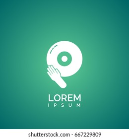  Scratching a music disc icon