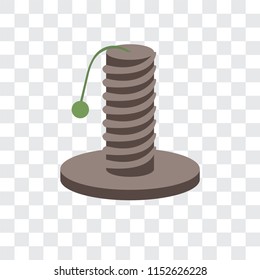 Scratching vector icon isolated on transparent background, Scratching logo concept