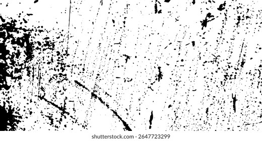 Scratchy, grunge texture background. Minimal distress, noise vector pattern, abstract black speckle mock up, grunge dot scratch frame