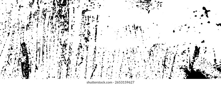 Scratchy, grunge texture background. Minimal distress, noise vector pattern, abstract black speckle mock up, grunge dot scratch frame