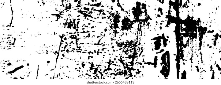 Fundo de textura grunge. Sofrimento mínimo, padrão de vetor de ruído, mock-up de manchas pretas abstratas, moldura de rascunho de ponto grunge