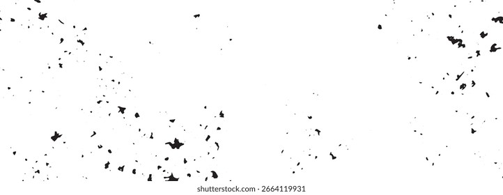 Scratchy, grunge texture background. Minimal distress, noise vector pattern, abstract black speckle mock up, grunge dot scratch frame
