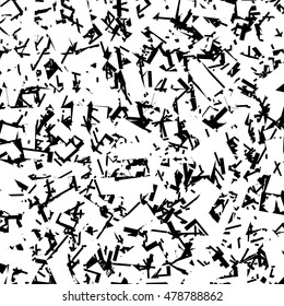 Scratchy rough chaotic texture with irregular random overlapping shapes