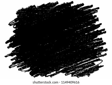 Scrawled with a pencil, vector brush stroke. Hand sketched design elements, various shapes made by real graphite pencil. 