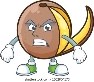 Scream cartoon bambangan fruit isolated on white background