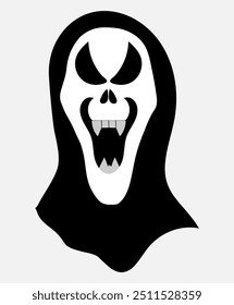 Scream, dark, halloween, horror, vector illustration, ghost, 10EPS