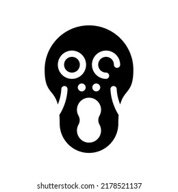 Scream Icon Vector Symbol Design Illustration