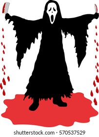 scream scary fear vector