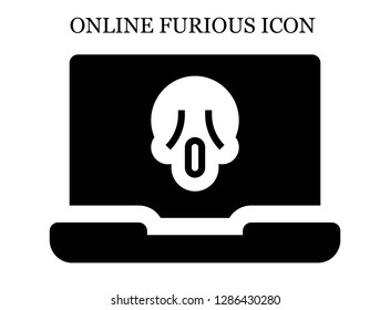 Scream search icon. Editable Scream search icon for web or mobile.