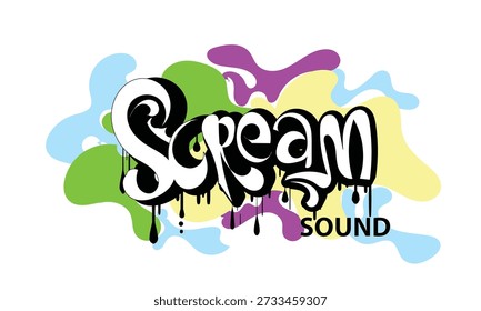 SCREAM SOUND graffiti style custom design