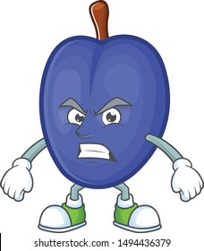 Scream sweet prunes character for agriculture design