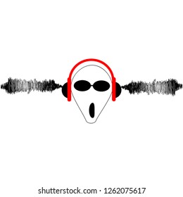 scream, vector icon for t-shirt