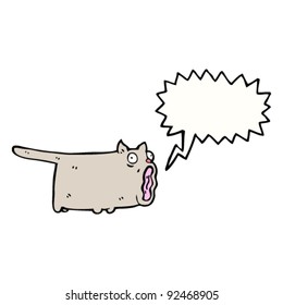 screaming cat cartoon