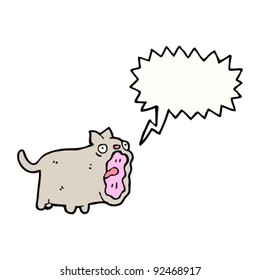 screaming cat cartoon