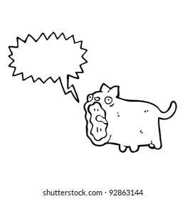 screaming cat cartoon